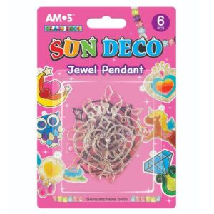 Festhető műanyag napfogó 6 db-os kreatív kulcstartó készítő (Amos)