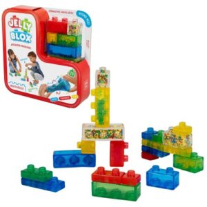 Jelly Blox: Kreatív készlet, 20 db-os színes, rugalmas műanyag építőjáték