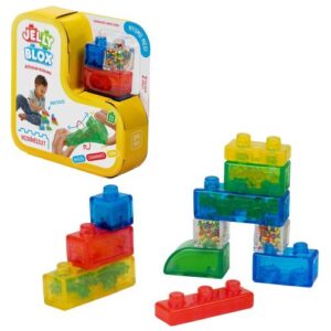 Jelly Blox: Kezdő készlet, 11 db-os színes, rugalmas műanyag építőjáték