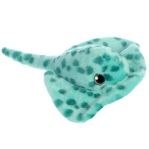 Csillogó szemű, kék színű plüss rája, 18 cm (Aurora, Sparkle Tales)