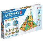 Geomag: Supercolor Panels Recycled, 78 db-os mágneses kreatív építőjáték