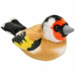 Élethű plüss tengelic madár hanggal, 14 cm (Wild Republic)