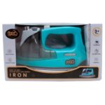 Szerepjáték: Kék játék vasaló fénnyel és hanggal, 17 cm