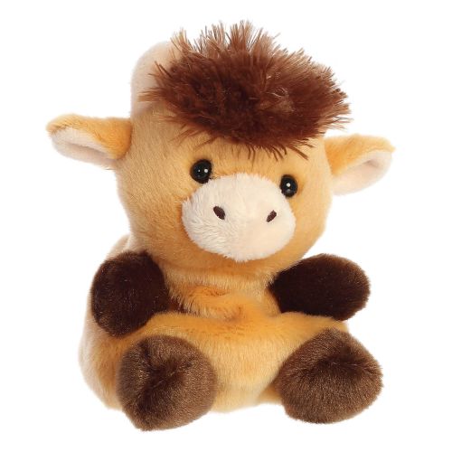 Hubert, a tenyérnyi, ülő plüss skót-felföldi marha, 13 cm (Aurora, Palm Pals)