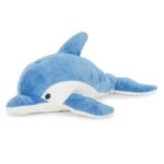 Kék-fehér plüss delfin, 33 cm (Semo)
