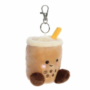 Tejes boba tea, plüss kulcstartó, 10 cm (Aurora, Palm Pals)