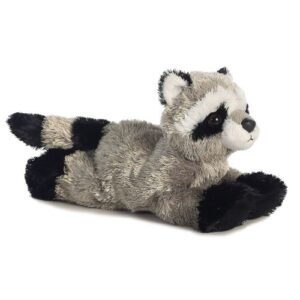 Rascal, a fekvő plüss kölyök mosómedve, 20 cm (Aurora, Mini Flopsies)