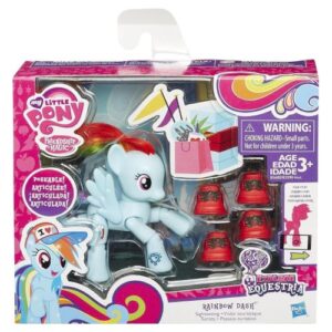 Én kicsi pónim: Rainbow Dash póni figura mozgatható testrészekkel, 2 kiegészítővel (Hasbro)