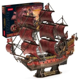 Queen Anne's Revenge (Anna királynő bosszúja), 391 db-os 3D hajó puzzle, bíbor változat (CubicFun)