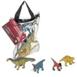 Műanyag dinoszaurusz figurák, 4 db-os játék szett, 2. kollekció (Wild Republic)