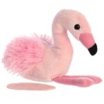 Mágneses ülő flamingó vállplüss, 13 cm (Aurora, Shoulderkins)