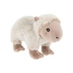 Álló, krém színű plüss capybara vízidisznó, 20 cm (Keel Toys, Keeleco)