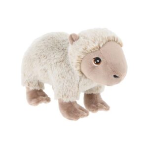 Álló, krém színű plüss capybara vízidisznó, 20 cm (Keel Toys, Keeleco)