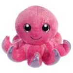 SeaStar, a csillogó szemű rózsaszín plüss polip, 18 cm (Aurora, Sparkle Tales)
