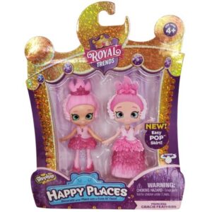 Royal Friends: Gracie Feather hercegnő öltöztethető divatbaba, 9 cm (Happy Places)