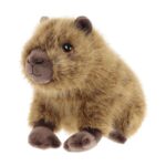 Élethű, ülő, bolyhos plüss capybara vízidisznó, 18 cm (Keel Toys, Keeleco)