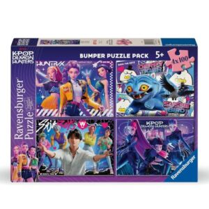 K-pop démonvadászok: 4x100 db-os puzzle (Ravensburger, 12004757)