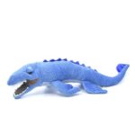 Élethű kék színű Mosasaurus plüss dinoszaurusz, 44 cm (Cornelissen)