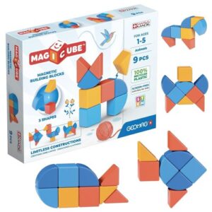 Geomag Magicube: Állatok, 9 db-os mágneses építőjáték