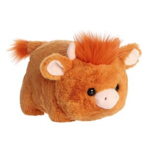 Hamish, a világosbarna, puffancs plüss skót-felföldi marha, 25 cm (Aurora, Spudsters)