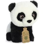 Mini Panda, élethű plüss pandamaci bébi, 13 cm (Aurora, Eco Nation)