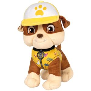 Mancs őrjárat: Rubble plüss kutya, 18 cm (Paw Patrol, Summer Edition)