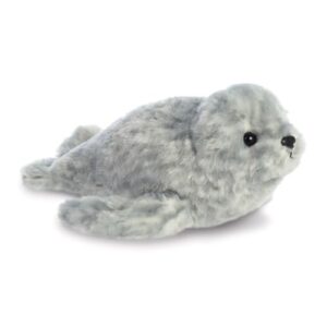 Élethű szürke borjúfóka bébi, 20 cm (Aurora, Mini Flopsies)