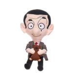 Mr. Bean: Mr. Bean plüssfigura Teddy macival a kézben, 25 cm