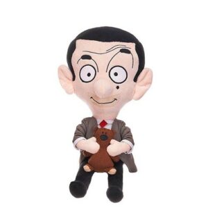Mr. Bean: Mr. Bean plüssfigura Teddy macival a kézben, 25 cm
