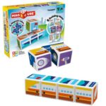 Geomag Magicube: Közlekedés és járművek, 4 db-os mágneses építőjáték