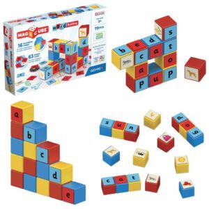 Geomag Magicube: Első betűim és szavaim, 79 db-os mágneses építőjáték